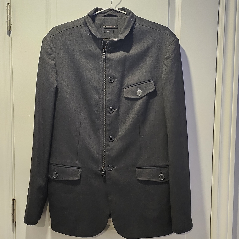 John Varvatos LUXE Utility Jacket in Gray Size 42